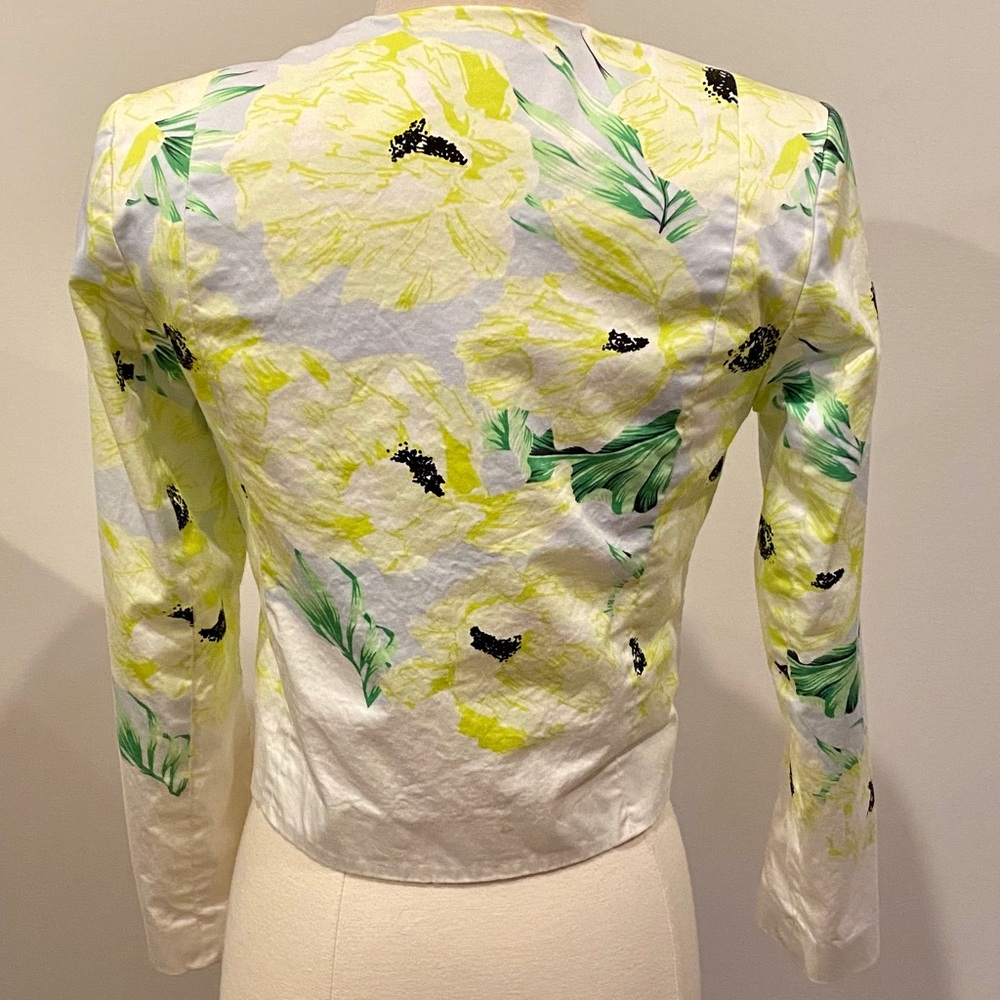FRENCH CONNECTION Floral Asymmetrical Zip Jacket - Picture 4 of 7